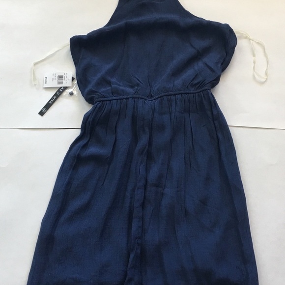 As U Wish NWT Blue Gold halter dress size small - Picture 5 of 7